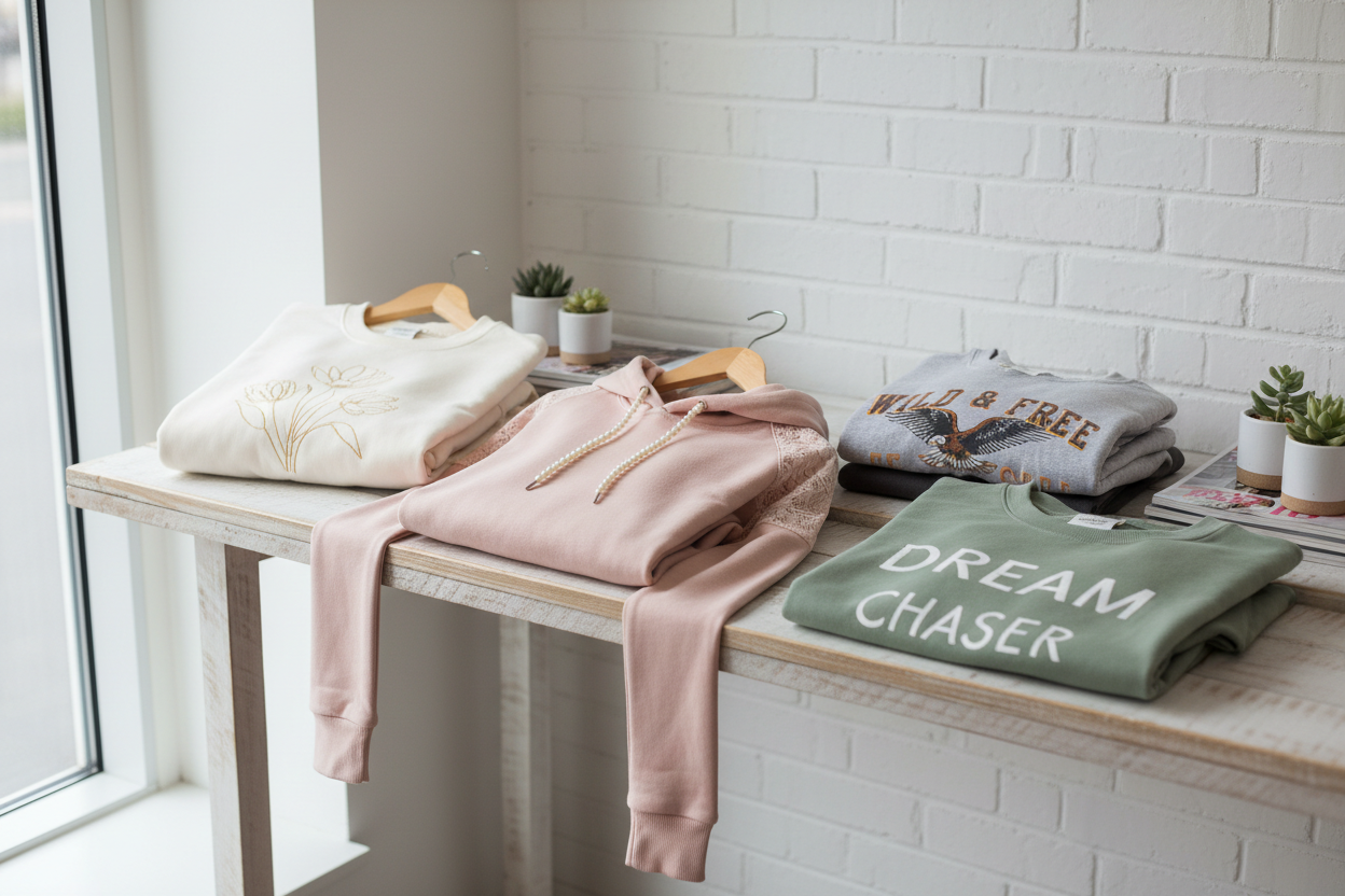 Where comfort meets attitude:  Cozy Sweatshirts
