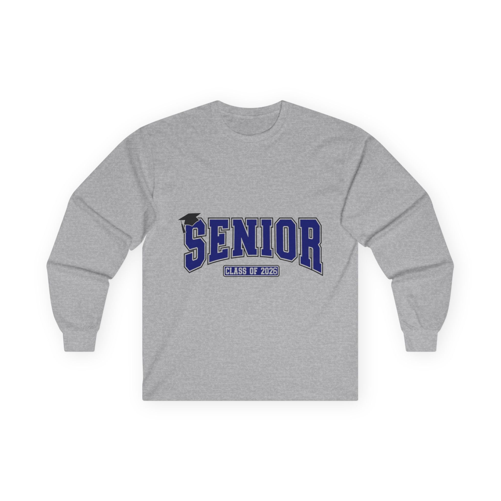 Senior Class of 2025 Long Sleeve Tee — Graduation Cap Graphic