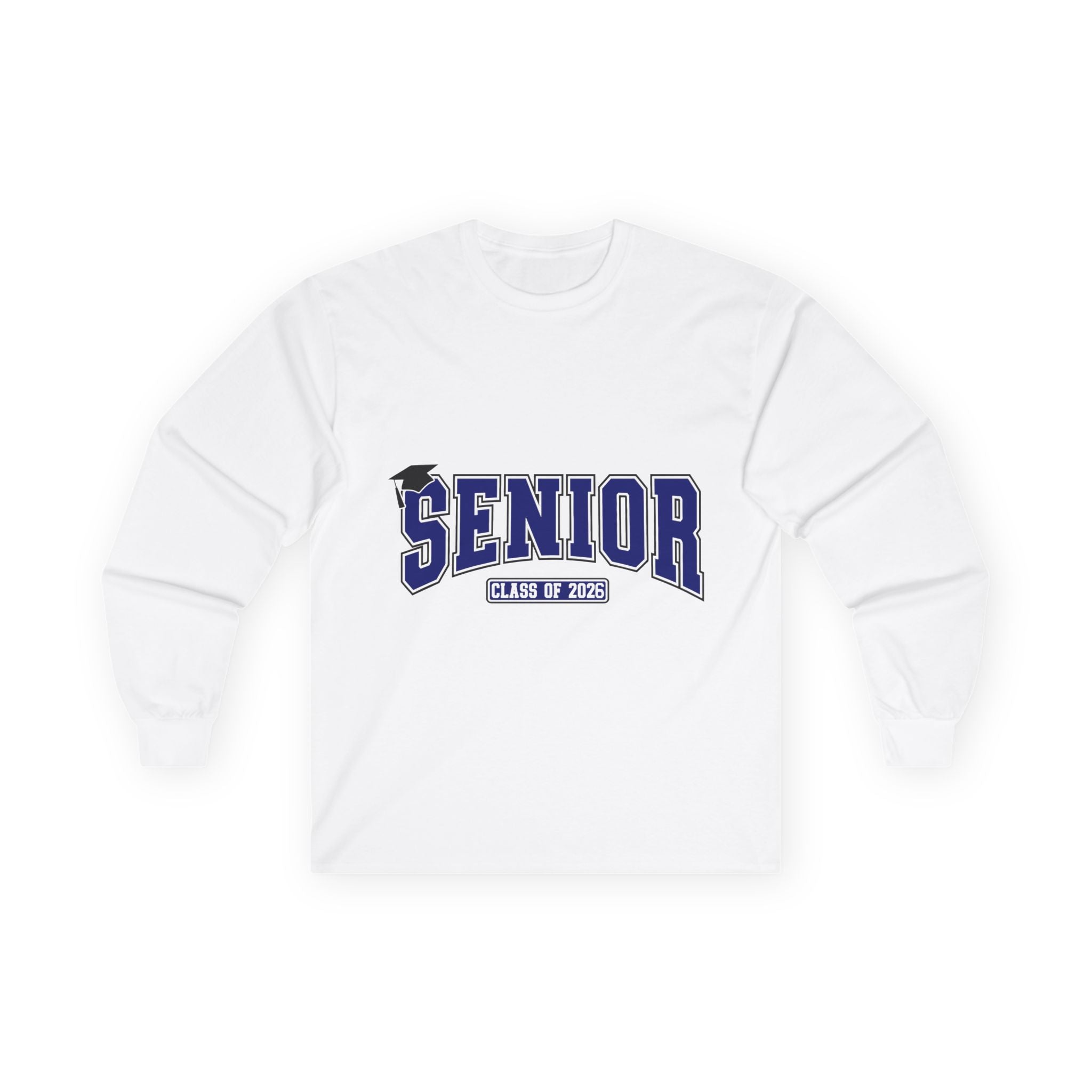 Senior Class of 2025 Long Sleeve Tee — Graduation Cap Graphic