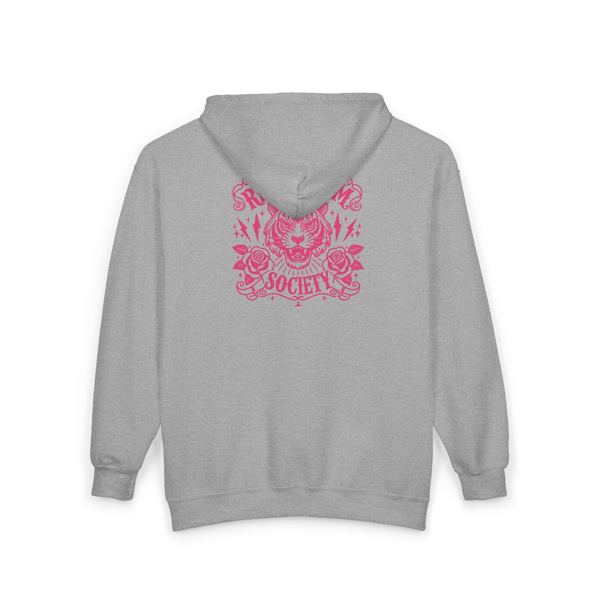 Zip Hoodie — 'Rebel Moms Do It Better' Retro Skull Graphic