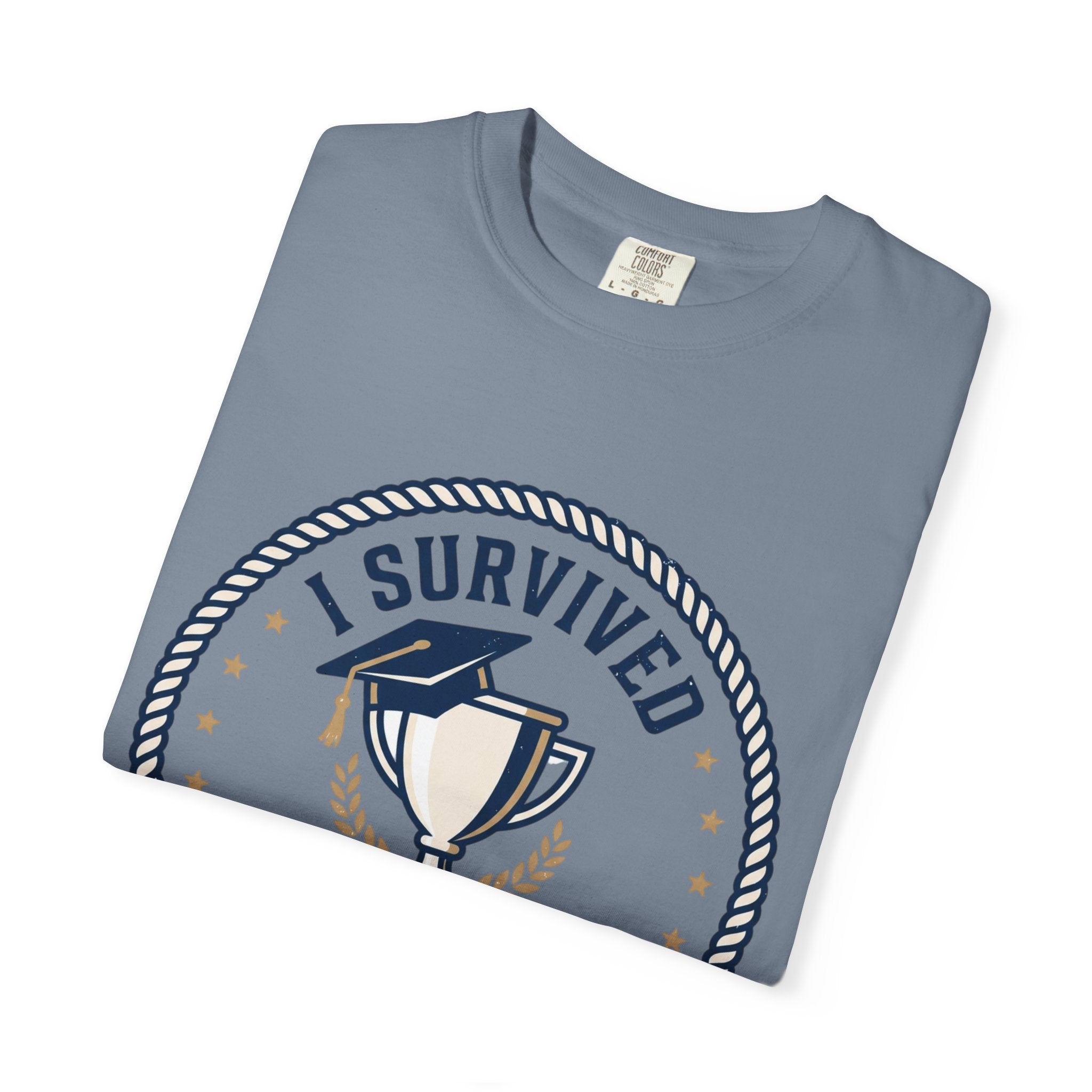 I Survived My Wife's Doctorate Program T-Shirt — Funny Graduation Gift for Husband