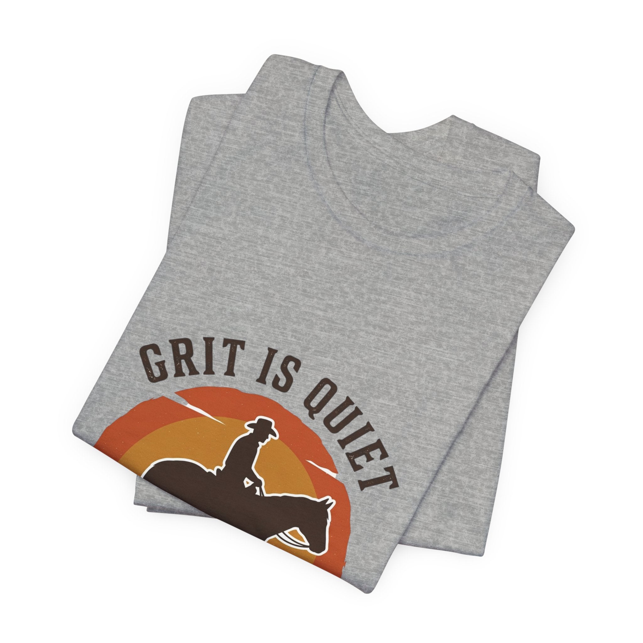Grit Is Quiet Cowboy Tee | Western Americana, Vintage Rodeo Frontier