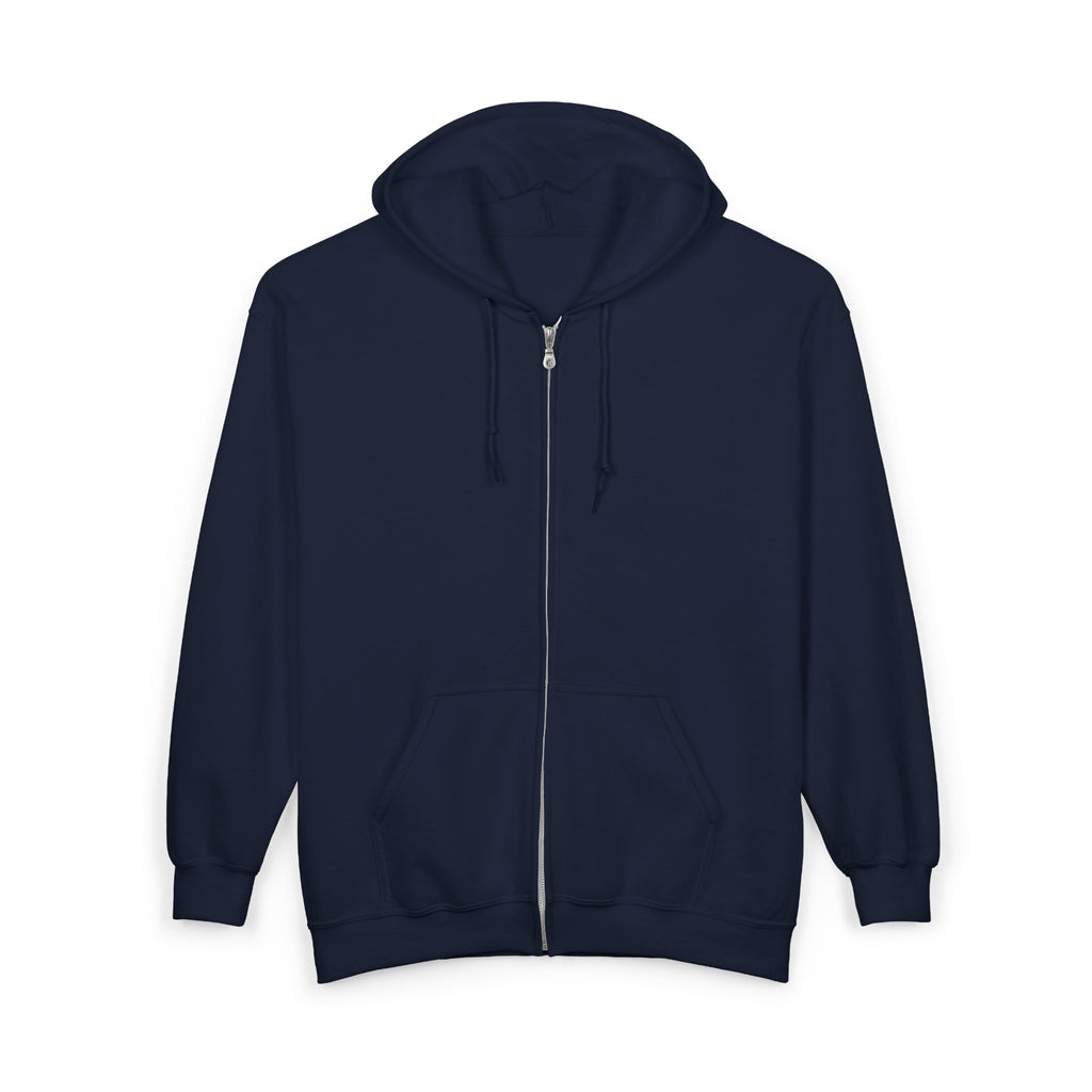 Zip Hoodie — 'Rebel Moms Do It Better' Retro Skull Graphic