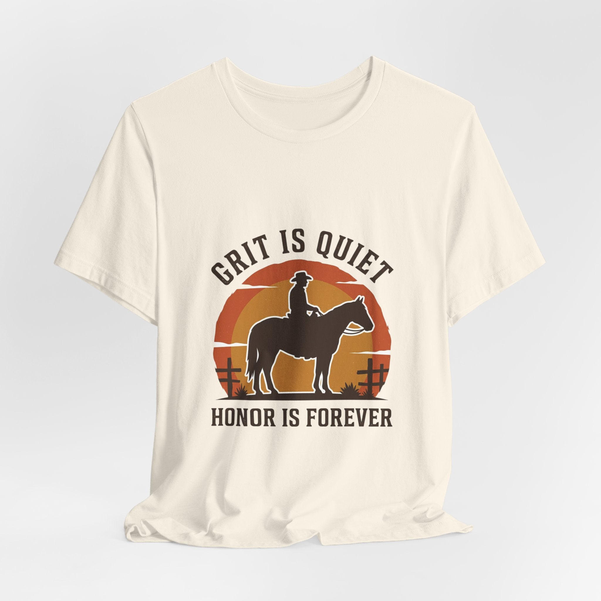 Grit Is Quiet Cowboy Tee | Western Americana, Vintage Rodeo Frontier