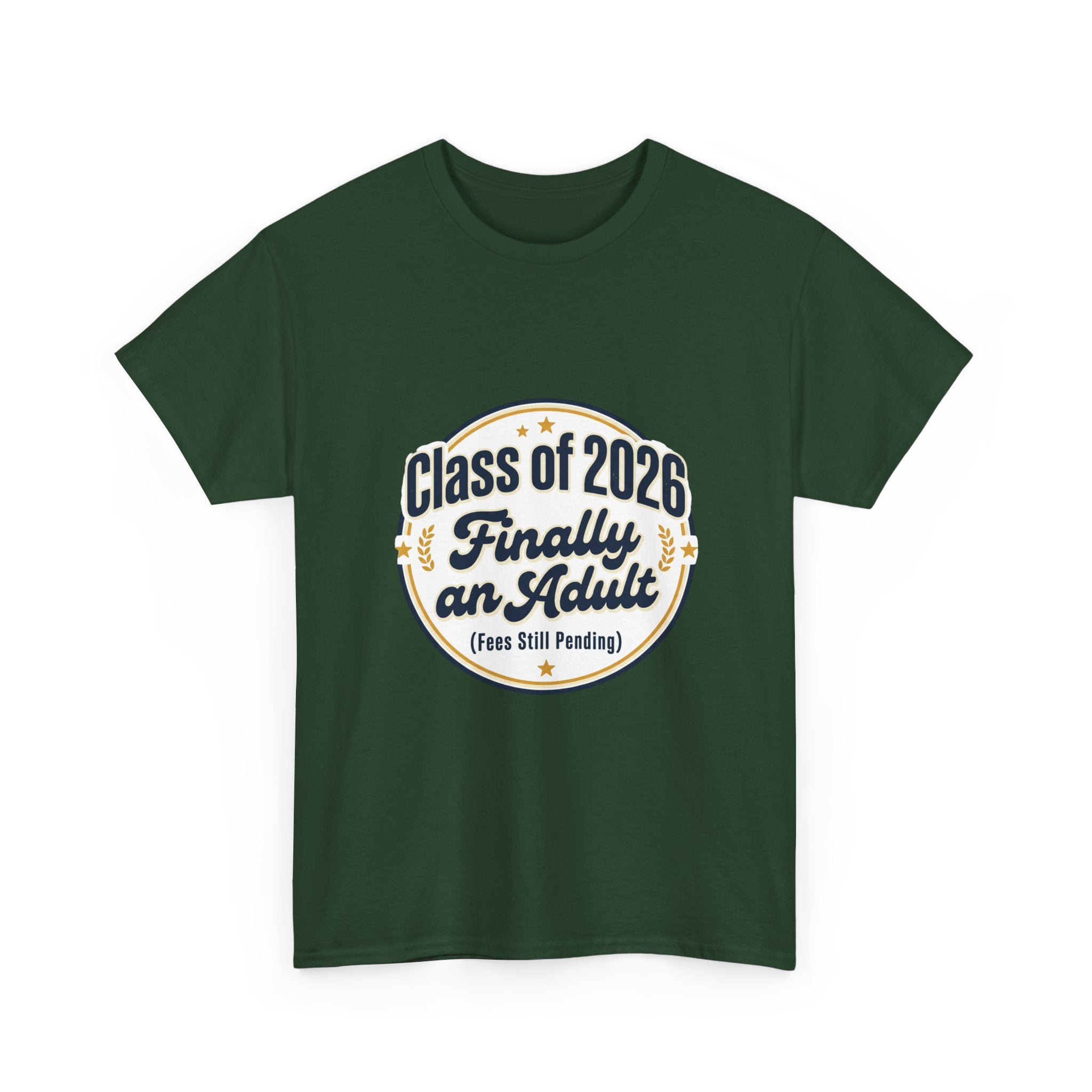 Class of 2026 “Finally an Adult” T‑Shirt — Graduation Novelty Tee