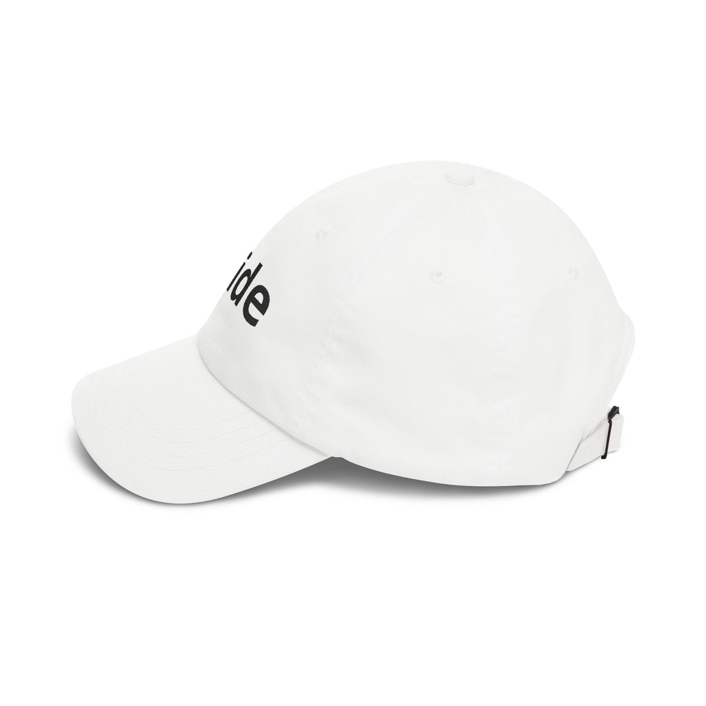 Bride Dad Cap — White Embroidered "Bride" Baseball Hat for Bachelorette & Wedding