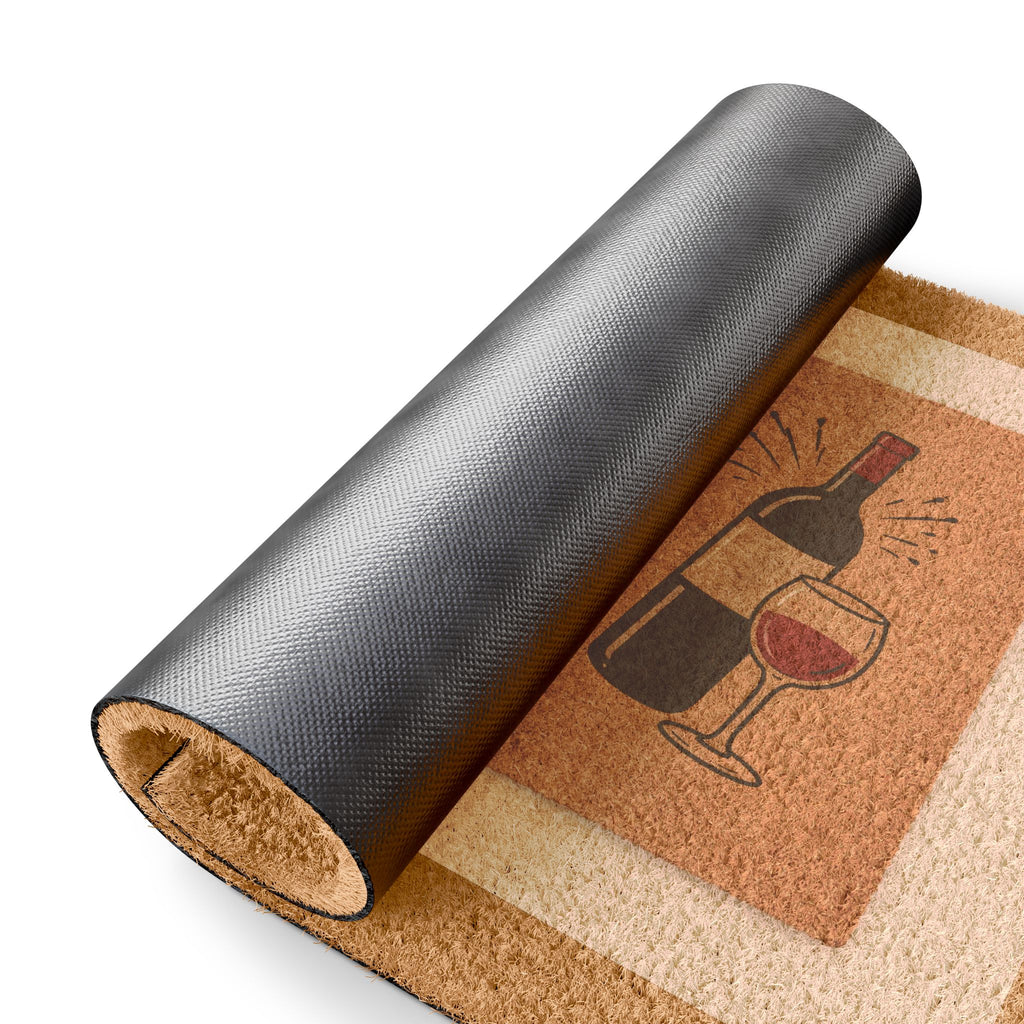 Doormat — "Hope You Brought Wine" Funny Wine Welcome Mat