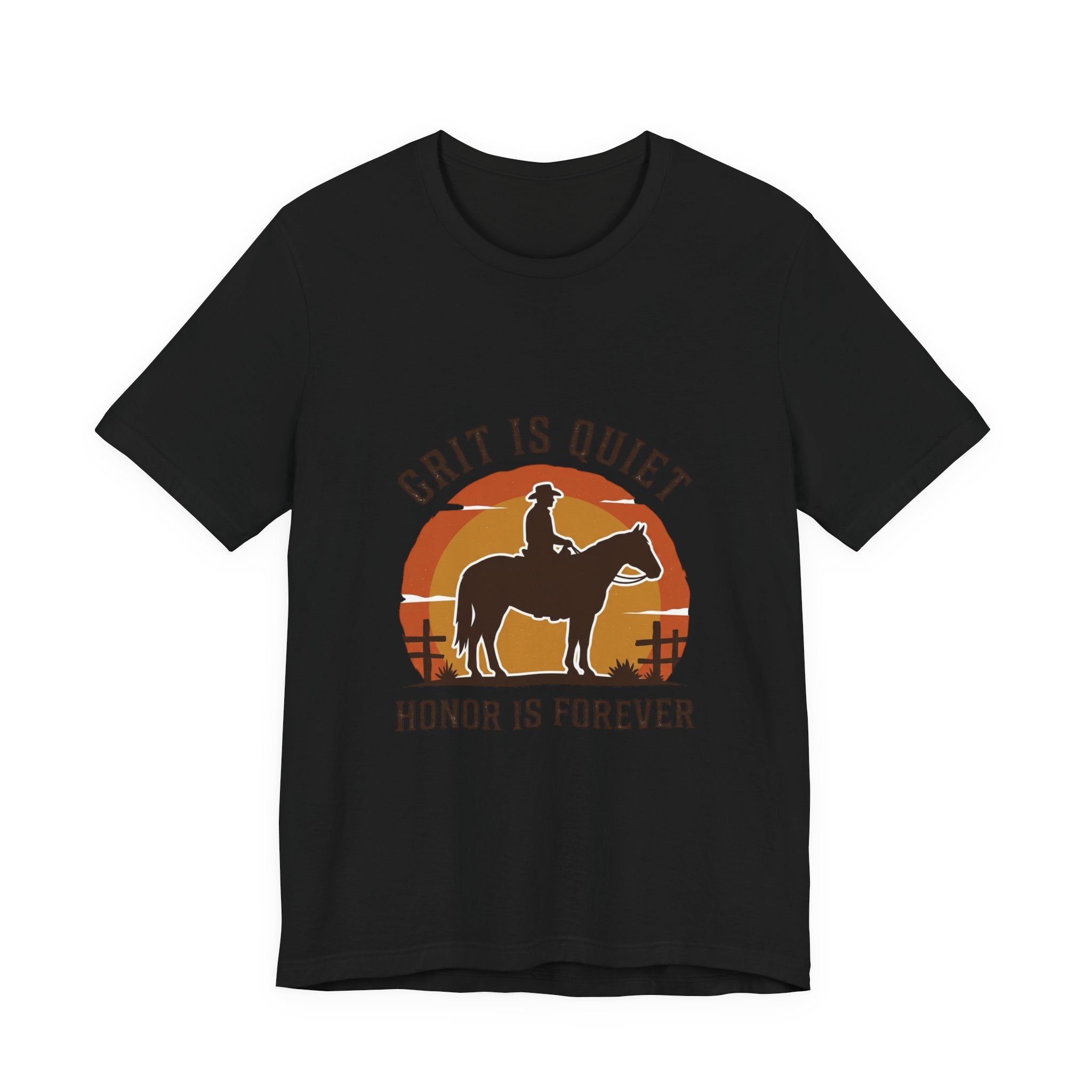 Grit Is Quiet Cowboy Tee | Western Americana, Vintage Rodeo Frontier