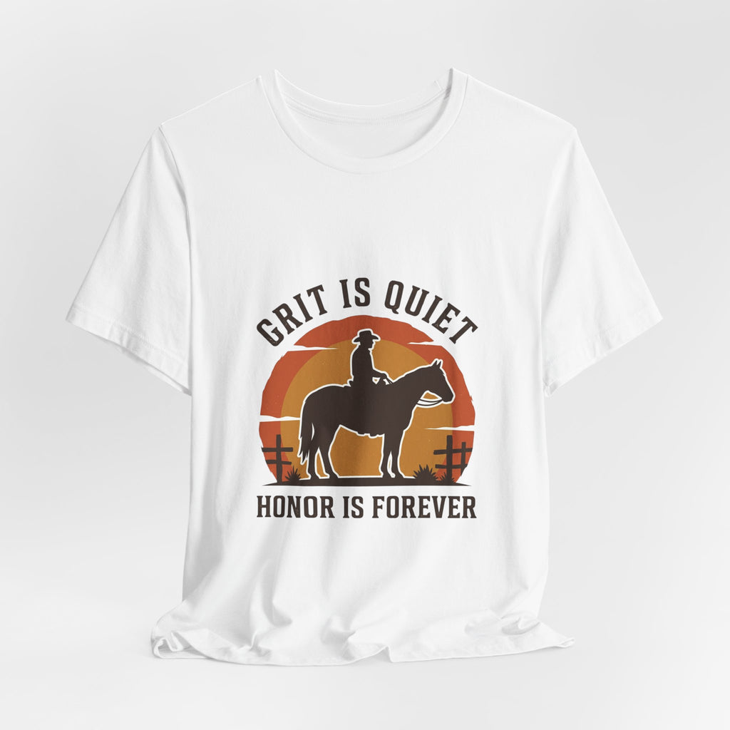 Grit Is Quiet Cowboy Tee | Western Americana, Vintage Rodeo Frontier