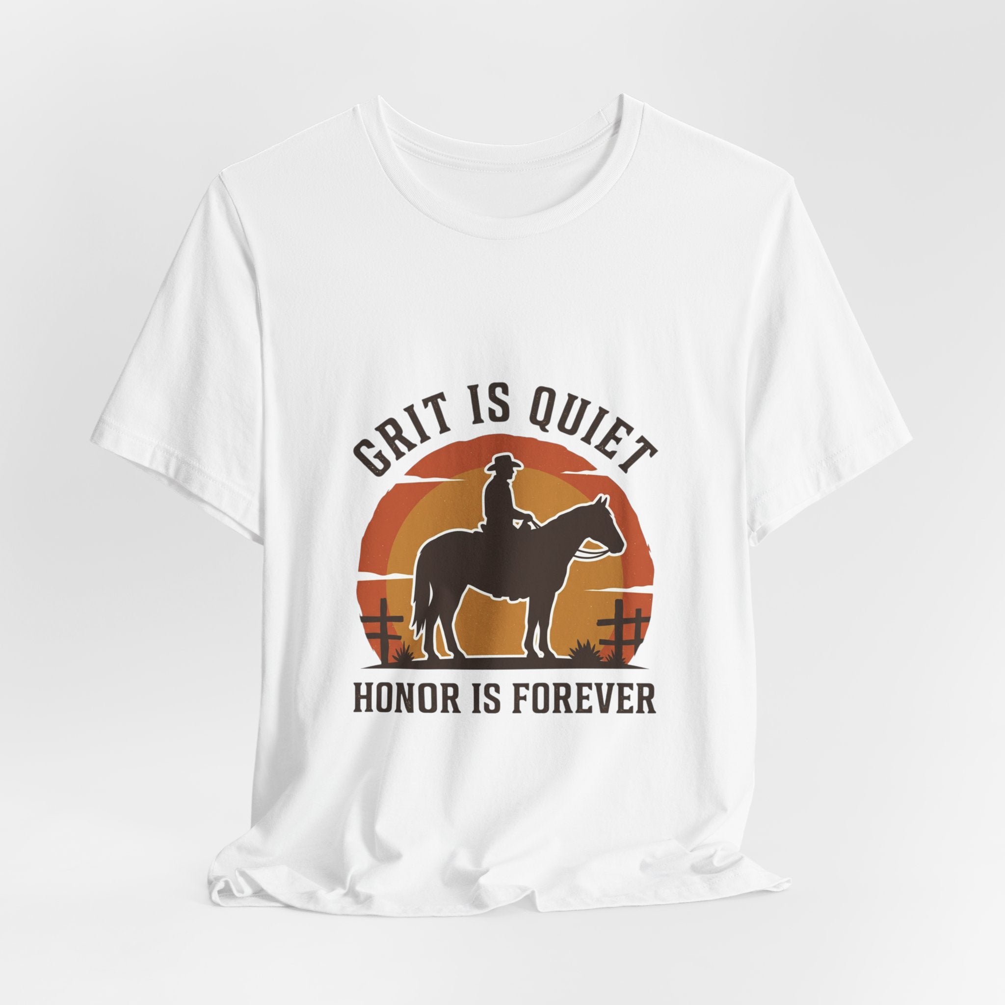 Grit Is Quiet Cowboy Tee | Western Americana, Vintage Rodeo Frontier