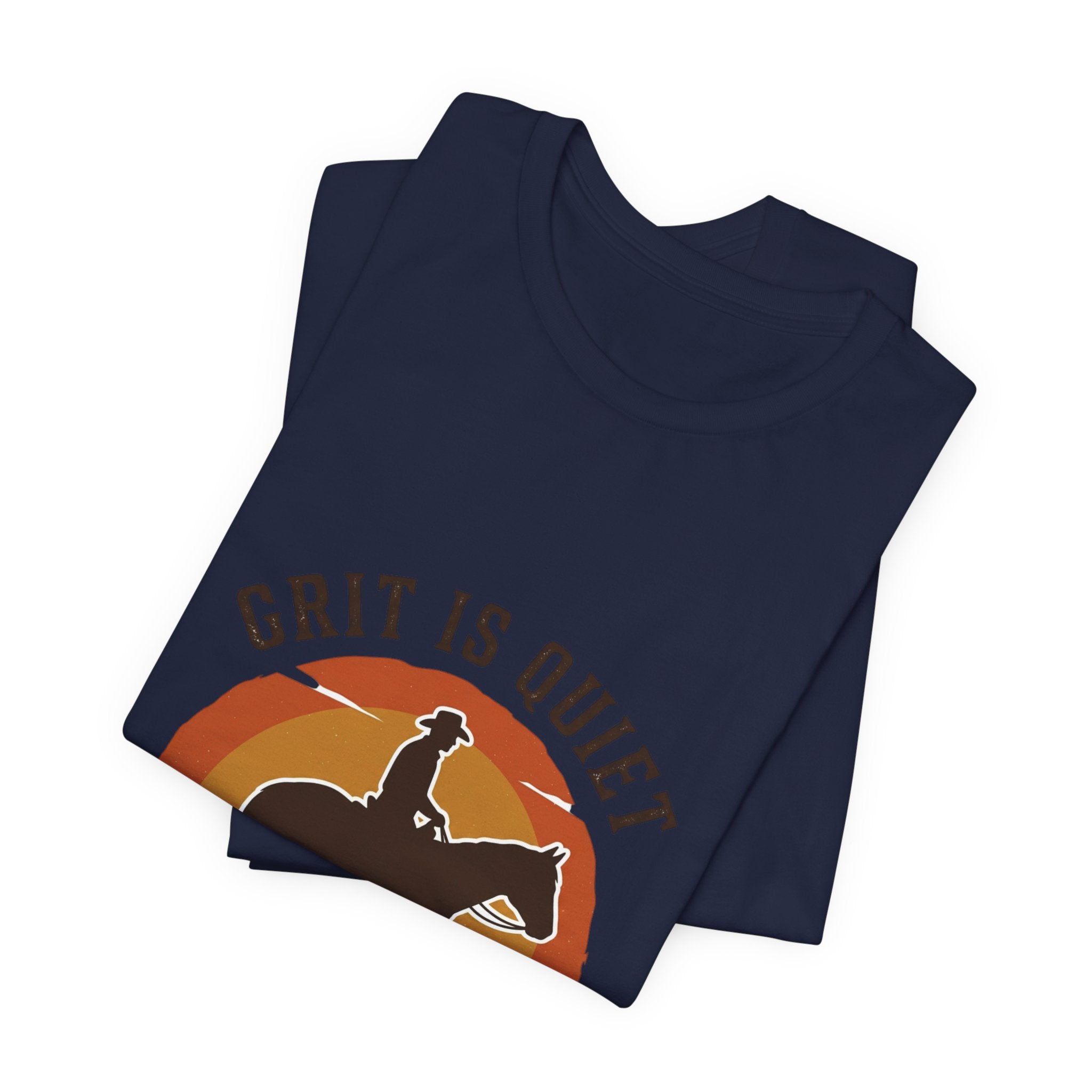 Grit Is Quiet Cowboy Tee | Western Americana, Vintage Rodeo Frontier