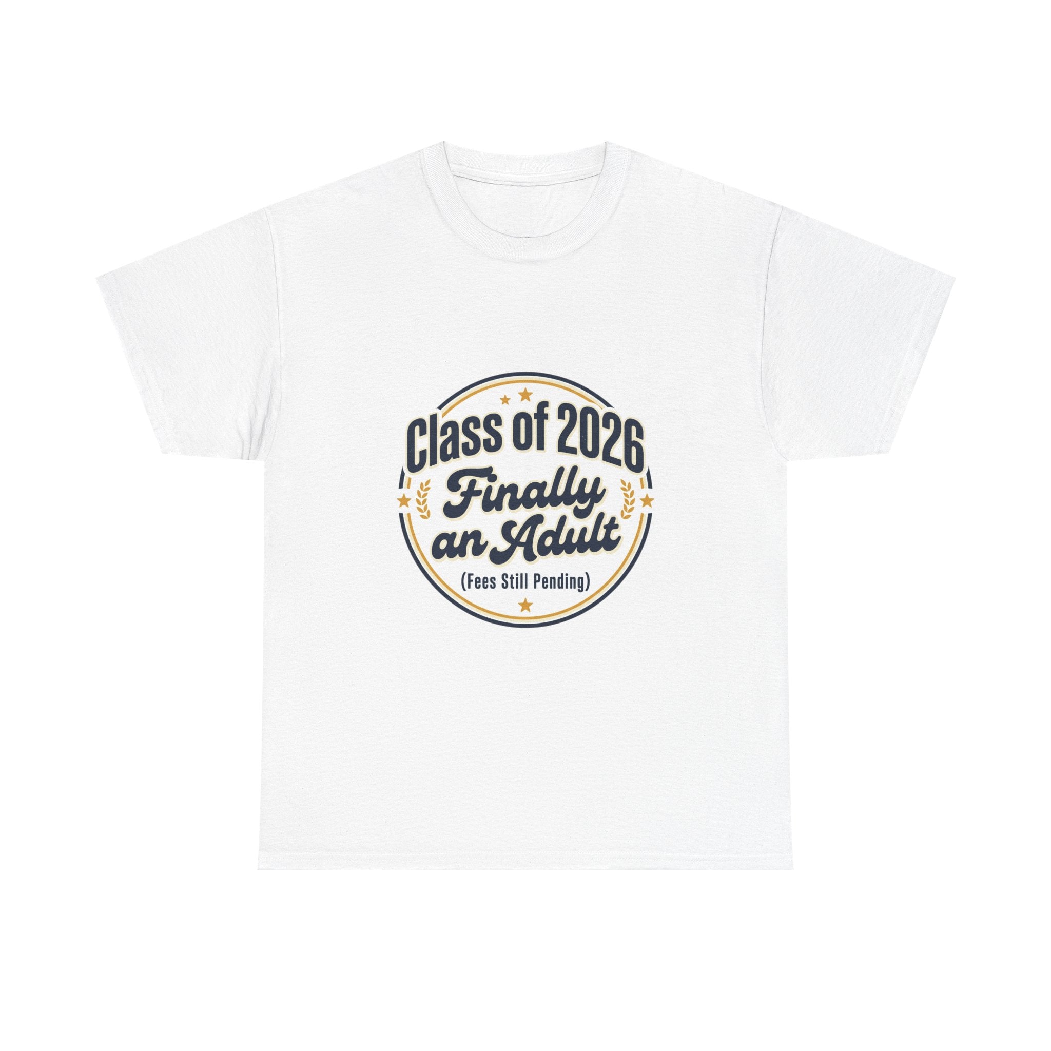 Class of 2026 “Finally an Adult” T‑Shirt — Graduation Novelty Tee