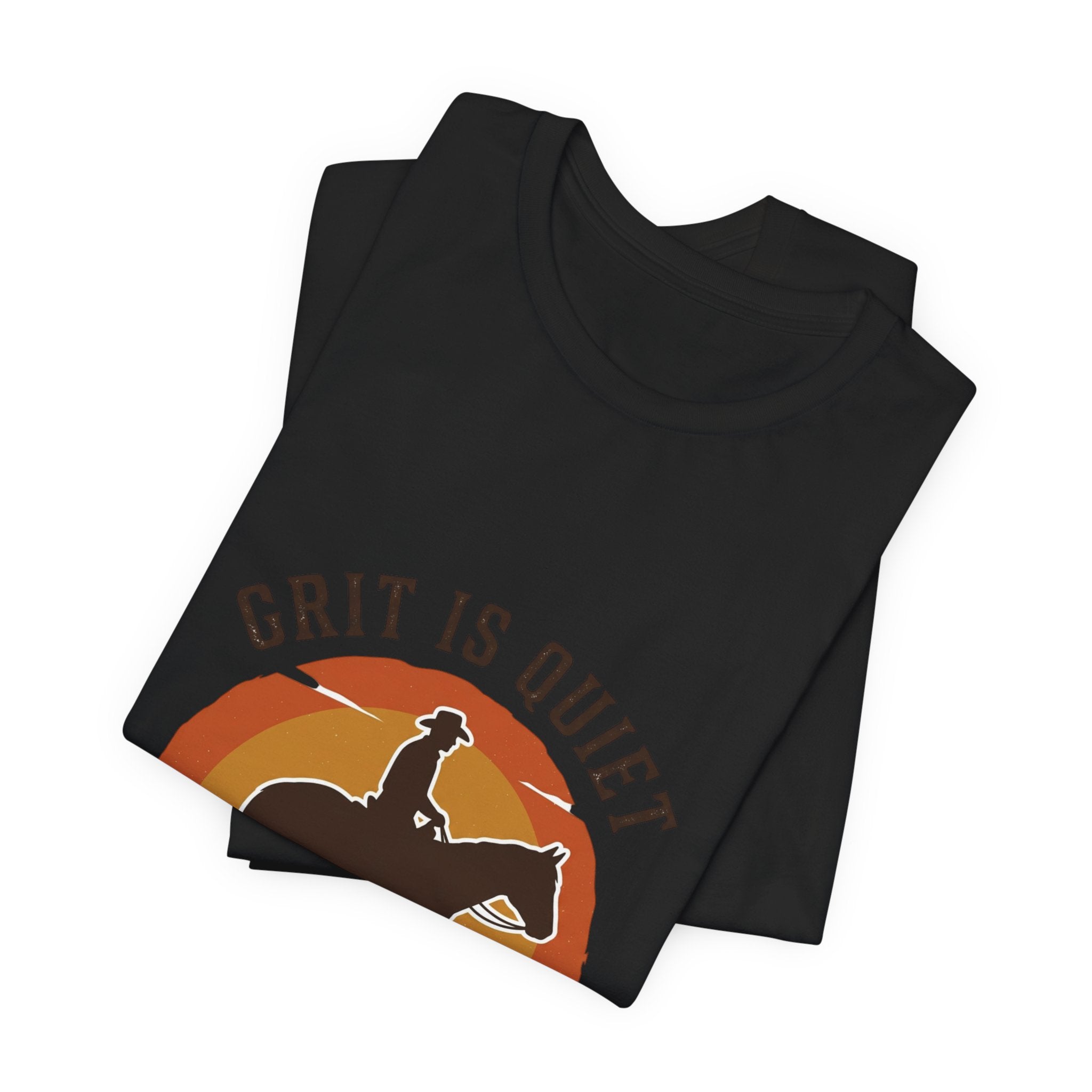 Grit Is Quiet Cowboy Tee | Western Americana, Vintage Rodeo Frontier