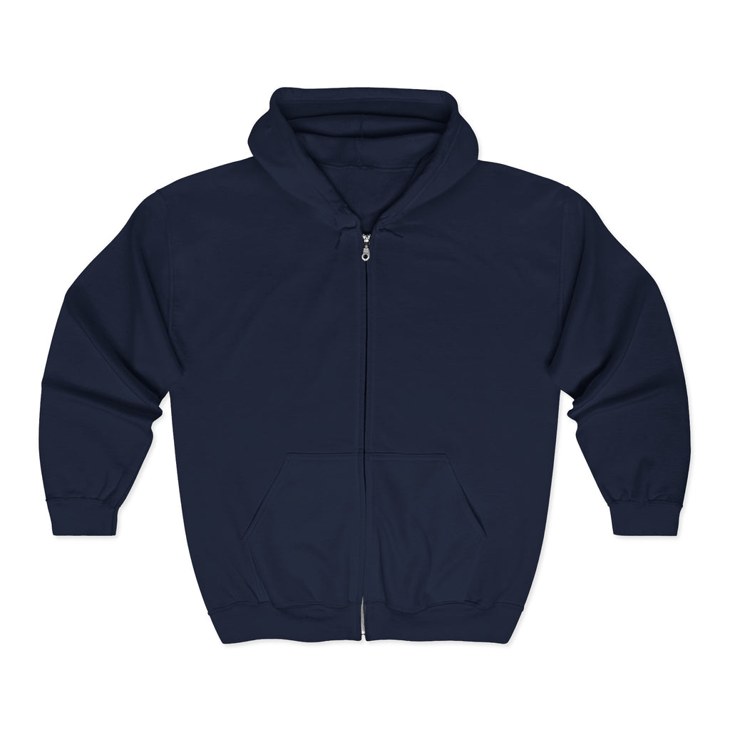 Zip Hoodie — 'Rebel Moms Do It Better' Retro Skull Graphic
